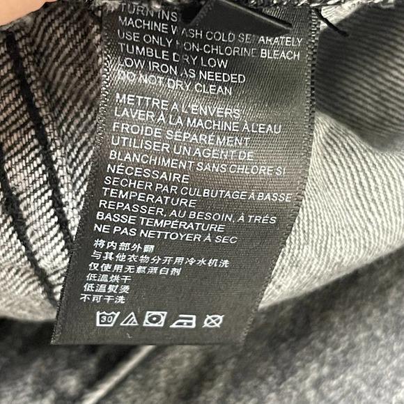 BDG Urban Outfitters Gray Wash Distressed Slim Straight Button Fly Jeans, SZ 30 - Picture 9 of 13